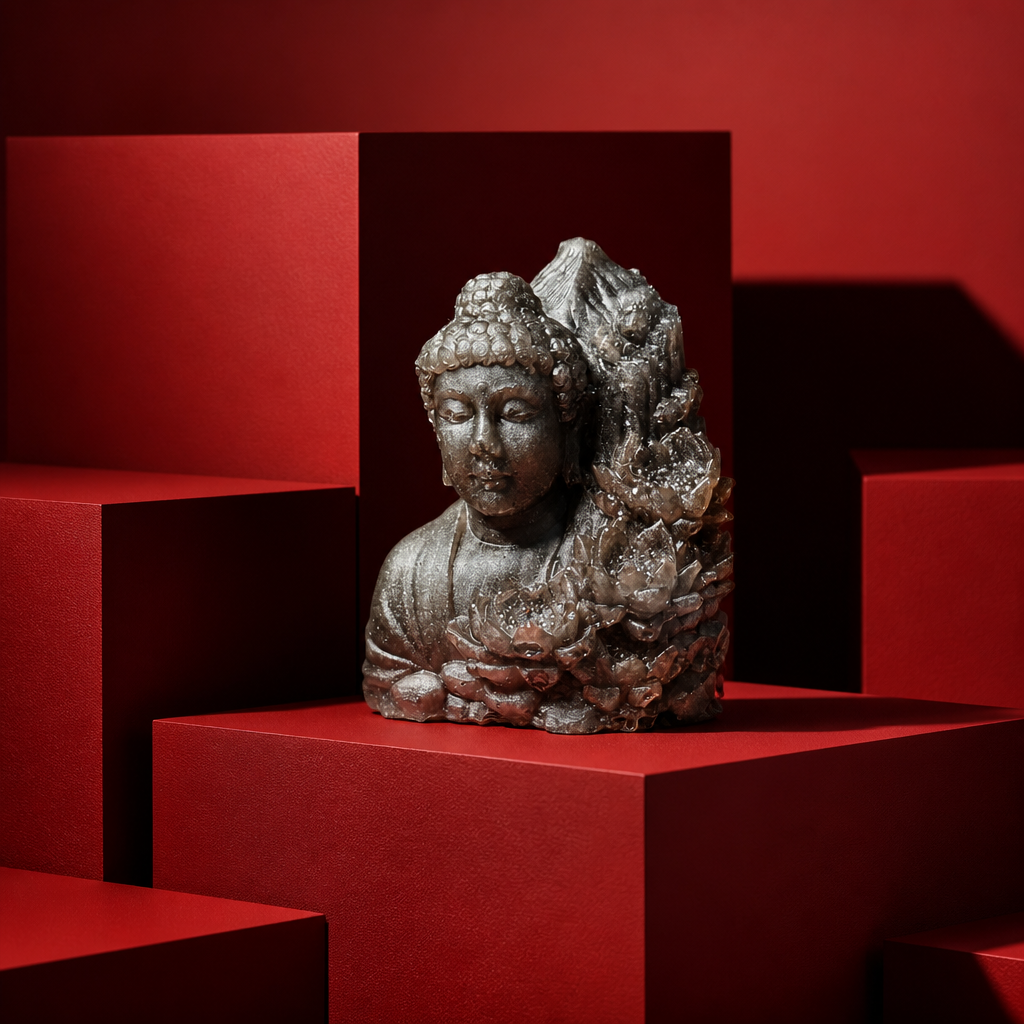 Buddha by Temple~ 3 1/2”H x 3”W ~ $20.00