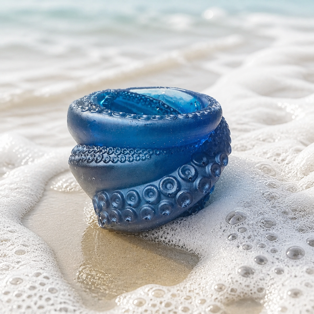 Octopus Bowl/Jar ~ 3”H x 3”W $25.00