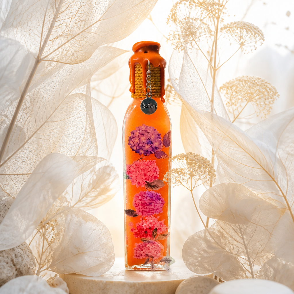 Tall Potion Bottle Bloom ~ 7”H x 1 1/2”W ~ 12oz