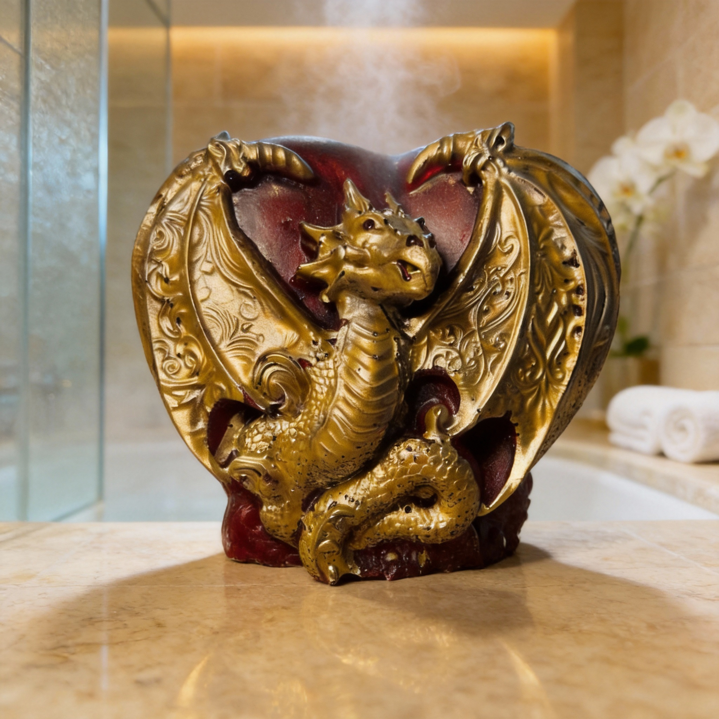 Heart Of A Dragon 3 1/4”H x 3”H ~ 10.2oz