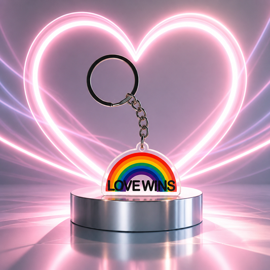 Free Pride key ring with any purchase from the Pride Collections
