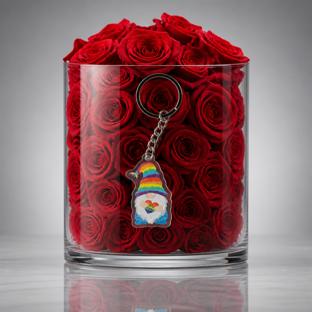 Free Pride key ring with any purchase from the Pride Collections