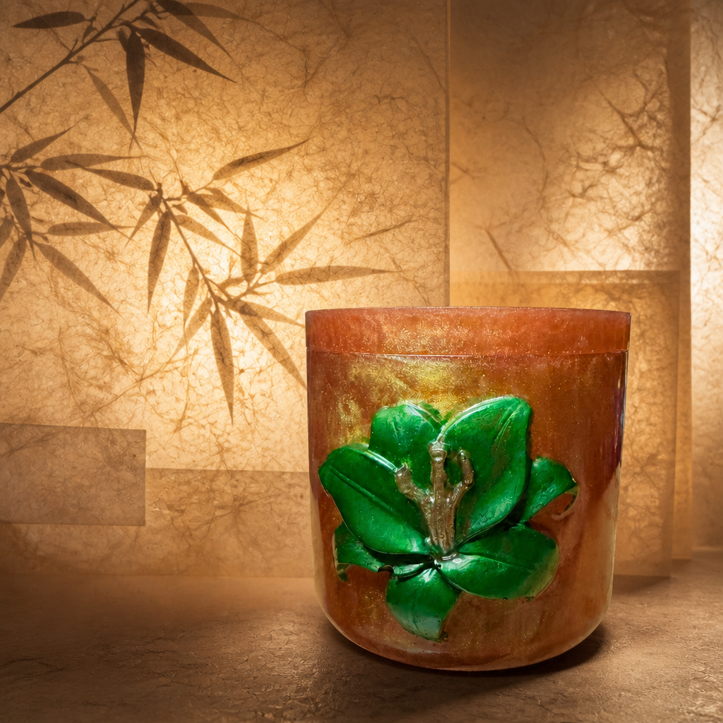 Lily Jar With Lid ~ 3”H x 3”W ~ $28.00 Each