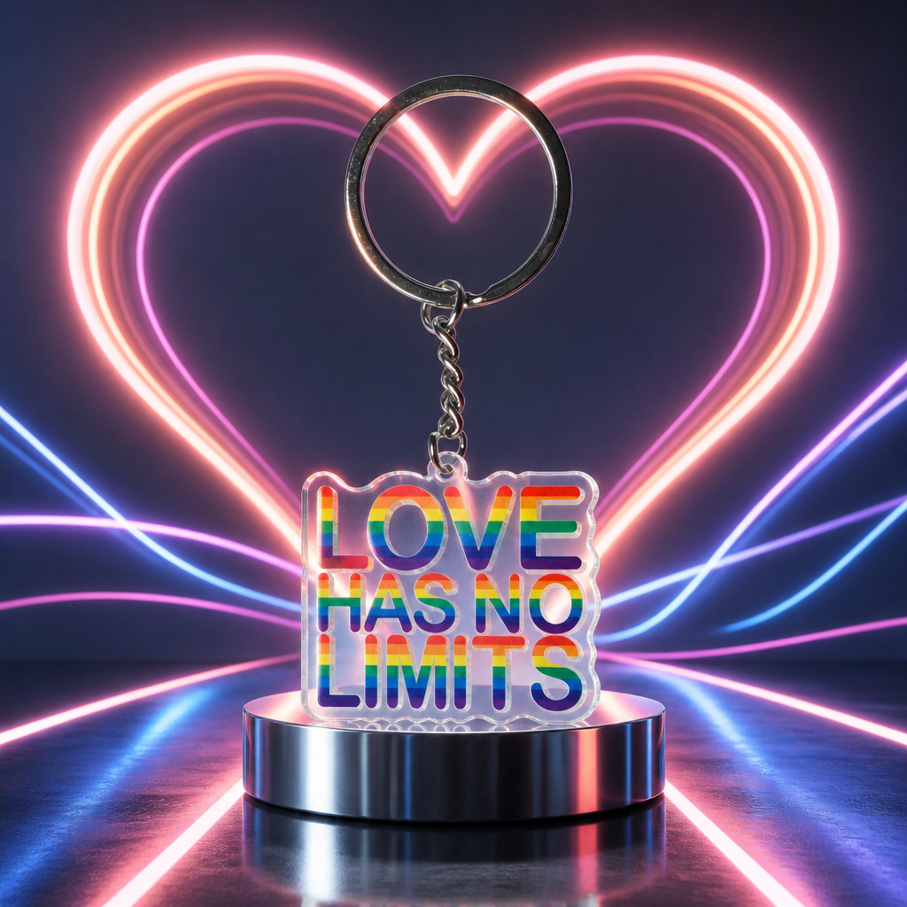 Free Pride key ring with any purchase from the Pride Collections