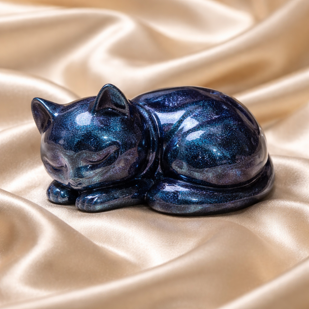 Lying Cat With Open Back