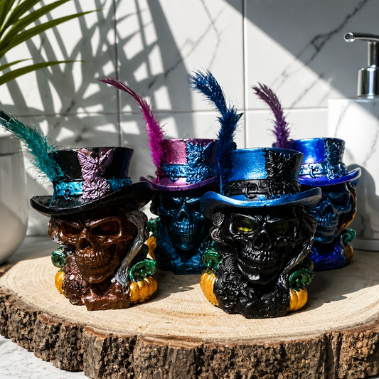 Big Pimpin Skulls ~           3 1/4”H x 2 1/2”W ~ $27.00