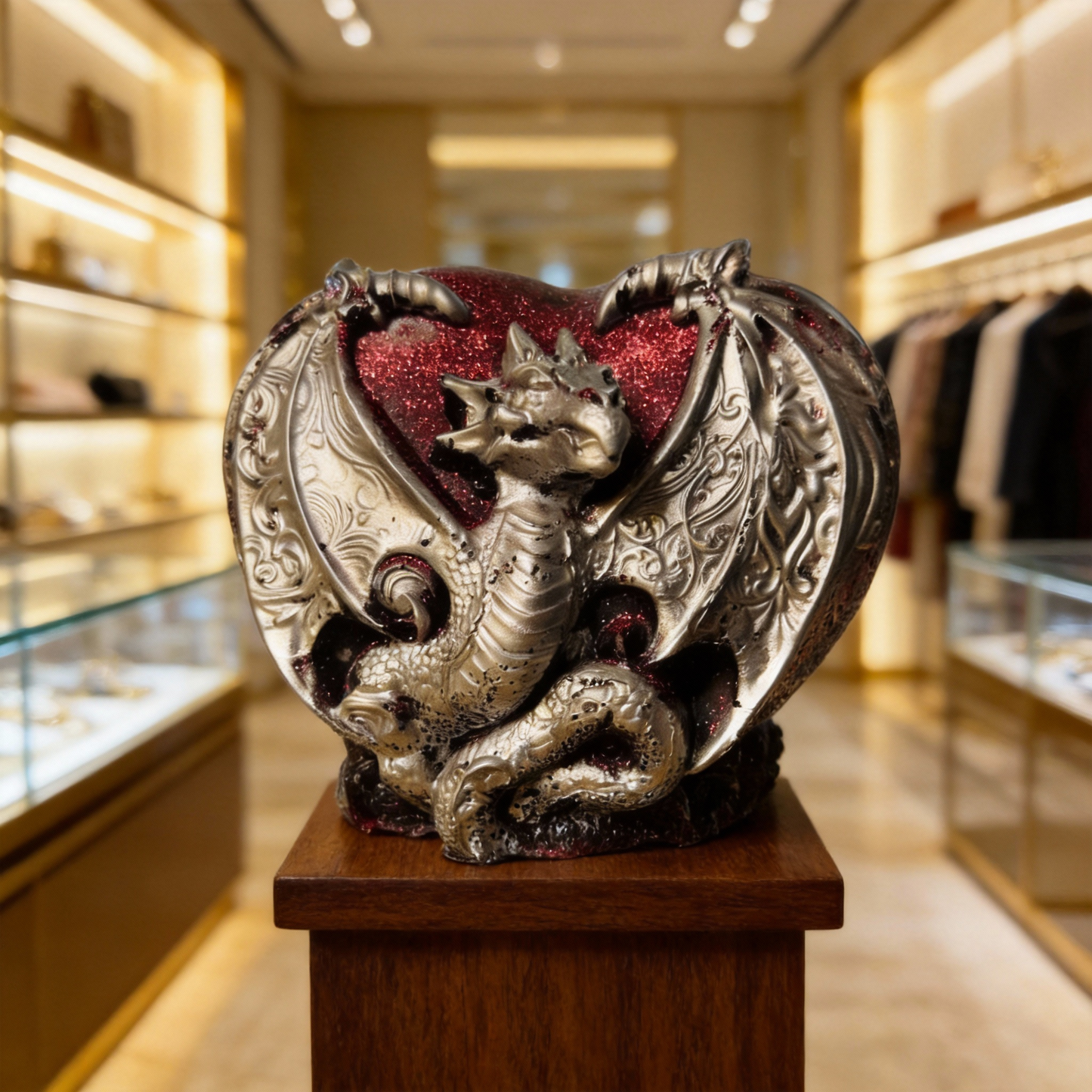 Heart Of A Dragon 3 1/4”H x 3”H ~ 10.2oz