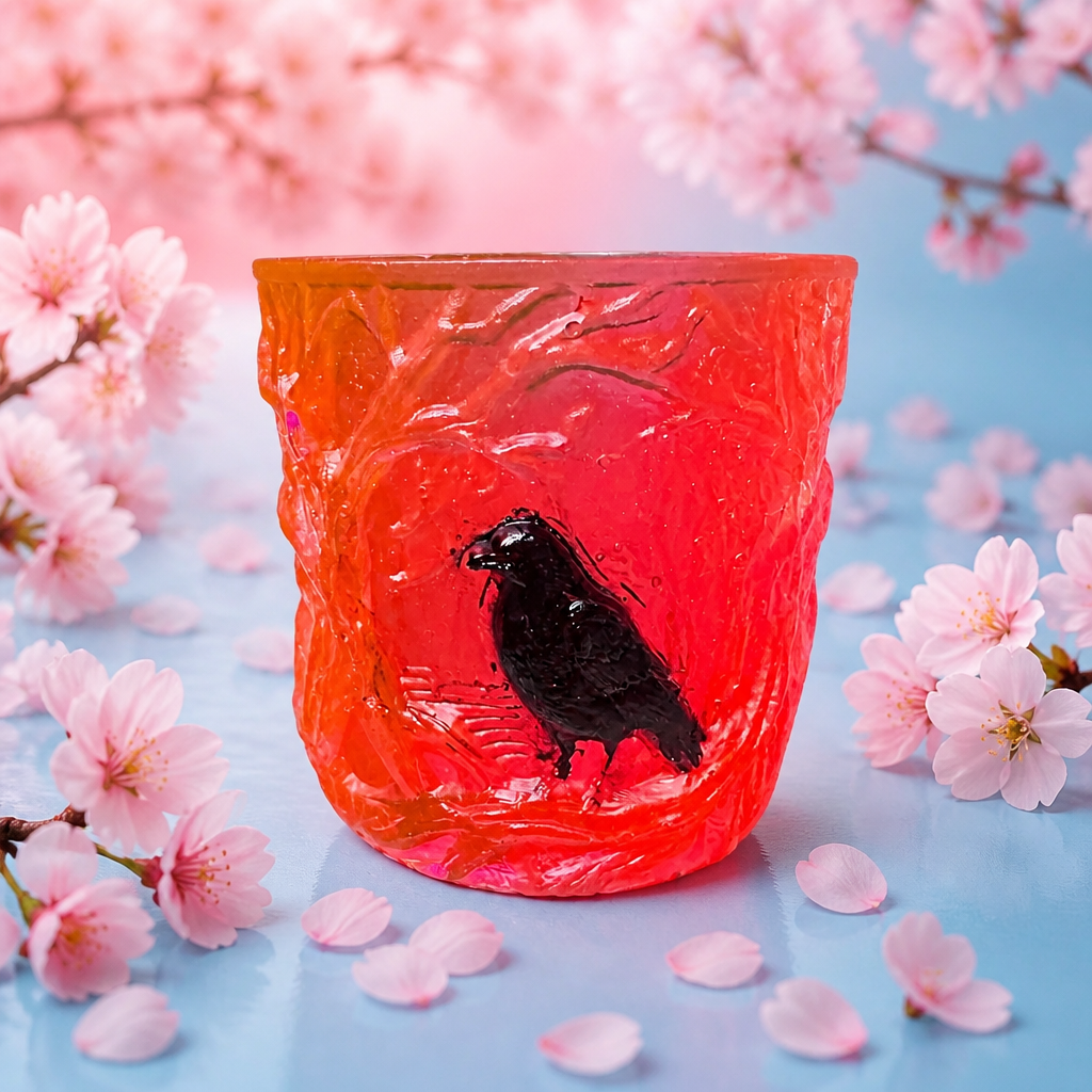 Raven Tumbler ~              3”H x 3”W ~ $18.00 Each