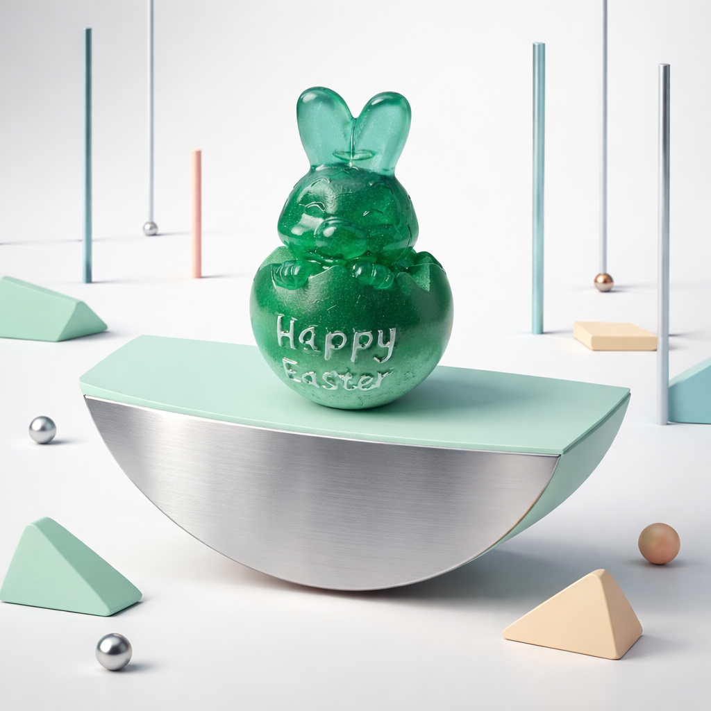 Bunny Popping Out Of A Shell