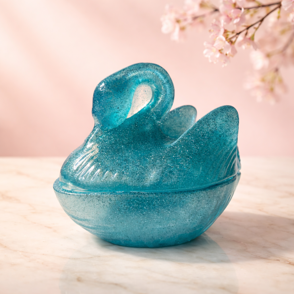 Swan Song 2 Piece ~ 4 1/2”H x 5 1/2”W