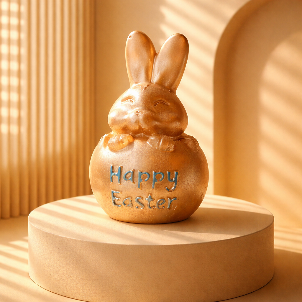 Bunny Popping Out Of A Shell