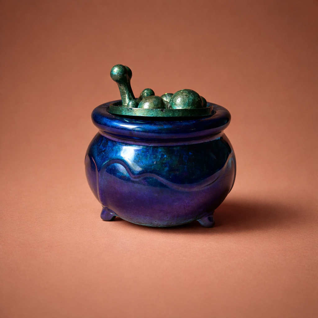 Into The Cauldron ~ $25 Each                                         3 1/2”H x 3 1/4”W  7.4oz.