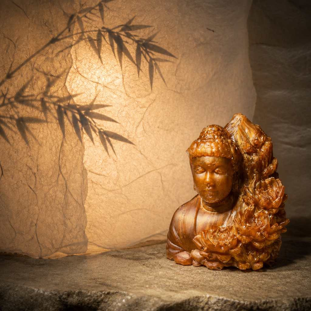 Buddha by Temple~ 3 1/2”H x 3”W ~ $20.00