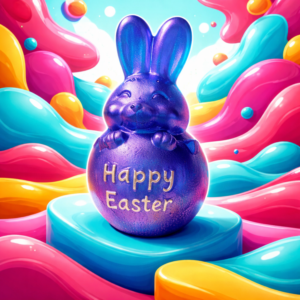 Bunny Popping Out Of A Shell