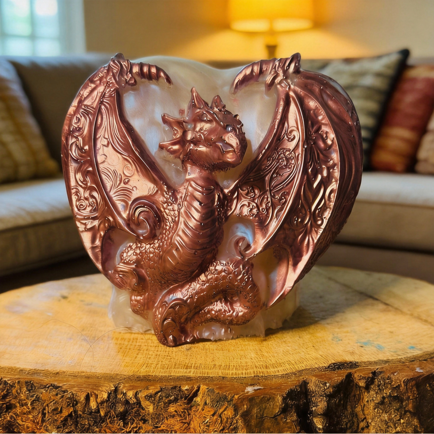 Heart Of A Dragon 3 1/4”H x 3”H ~ 10.2oz