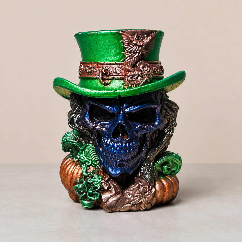 Skulls In Tophats ~            3 1/4”H x 2 1/2”W ~ $25.00 Each