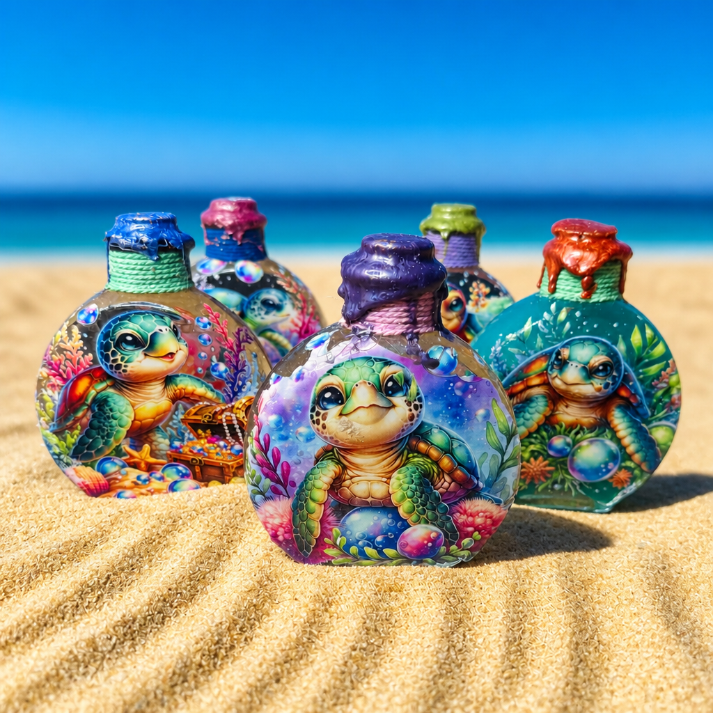 Turtle Time ~                     4 1/2”H x 4”W ~ $32.00 Each