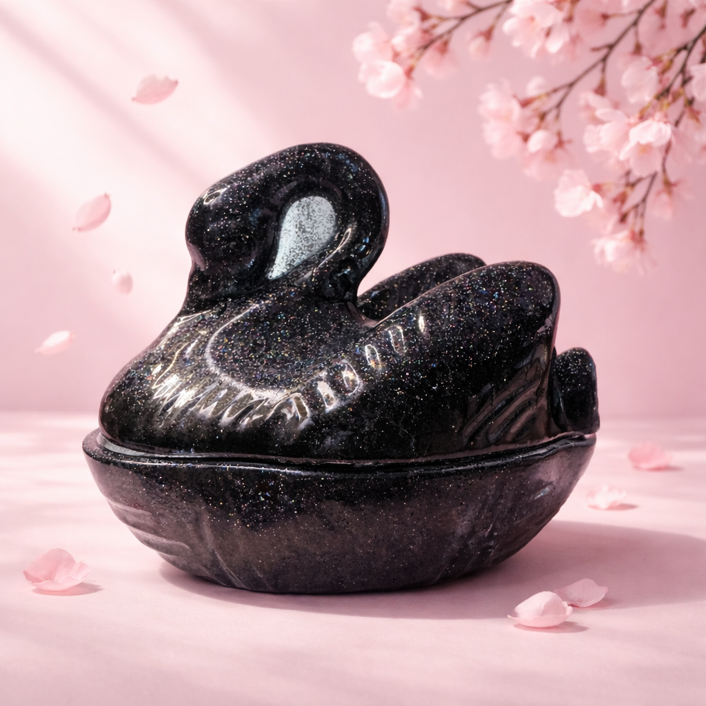 Swan Song 2 Piece ~ 4 1/2”H x 5 1/2”W