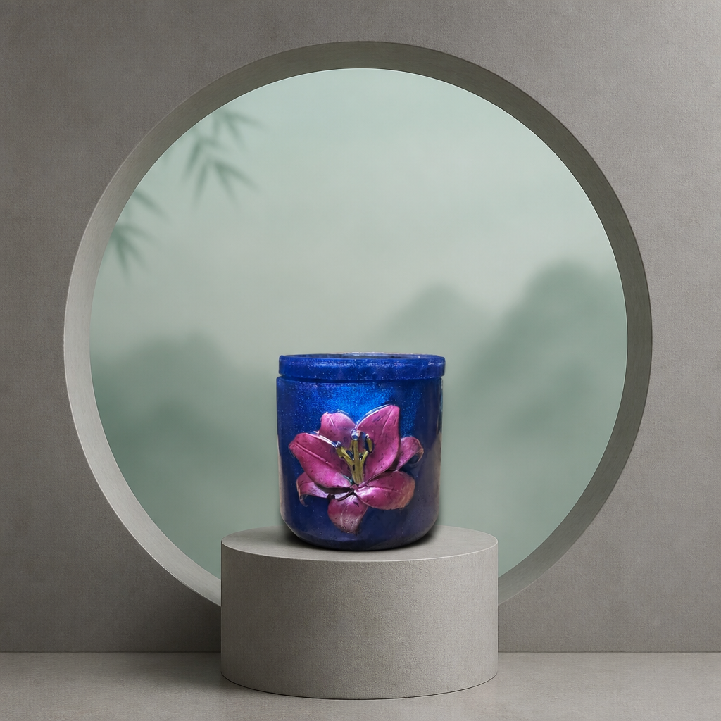 Lily Jar With Lid ~ 3”H x 3”W ~ $28.00 Each