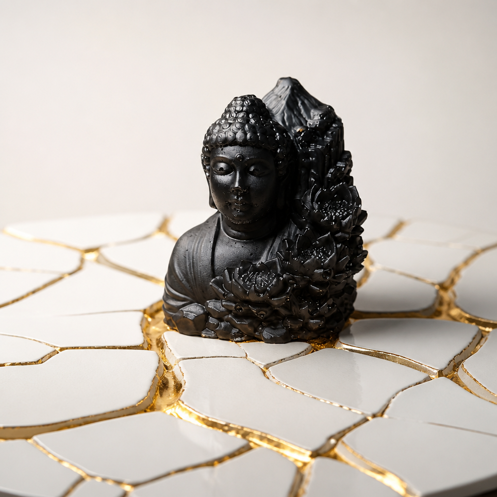 Buddha by Temple~ 3 1/2”H x 3”W ~ $20.00
