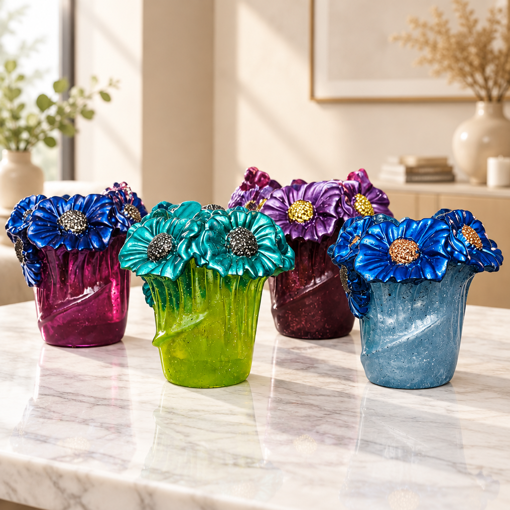 Small Flower Vase ~         3”H x 3”W ~ $18.00 Each