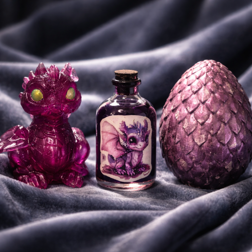 The Dragonborn Comes Potion ~ $15 Each ~ Resin Dragon ~ $15 Each ~ Dragon Egg ~ $20 Each ~ Collectible for Fantasy Fans