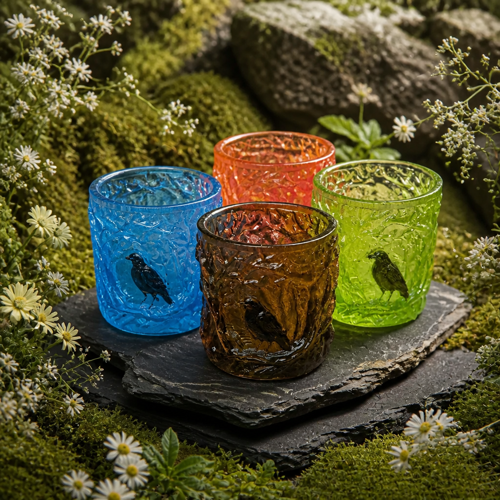 Raven Tumbler ~              3”H x 3”W ~ $18.00 Each