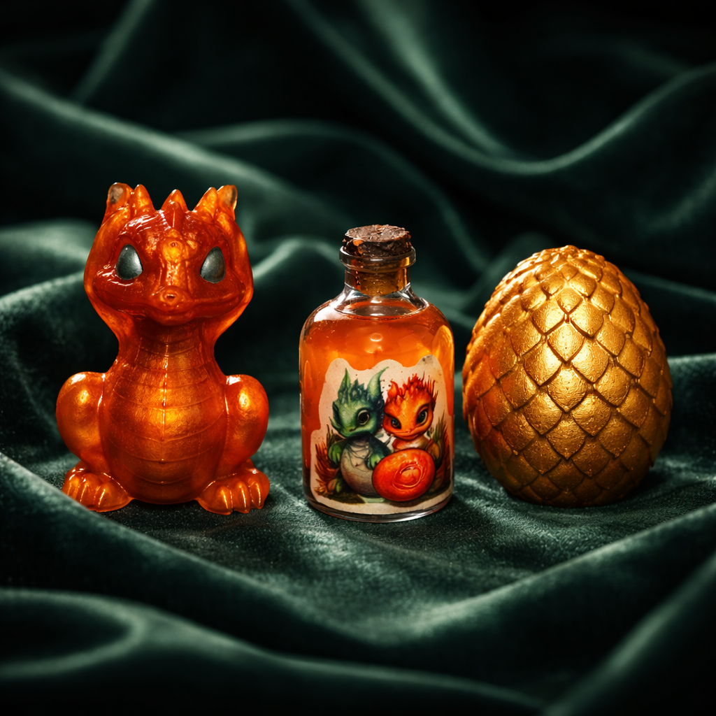 The Dragonborn Comes Potion ~ $15 Each ~ Resin Dragon ~ $15 Each ~ Dragon Egg ~ $20 Each ~ Collectible for Fantasy Fans