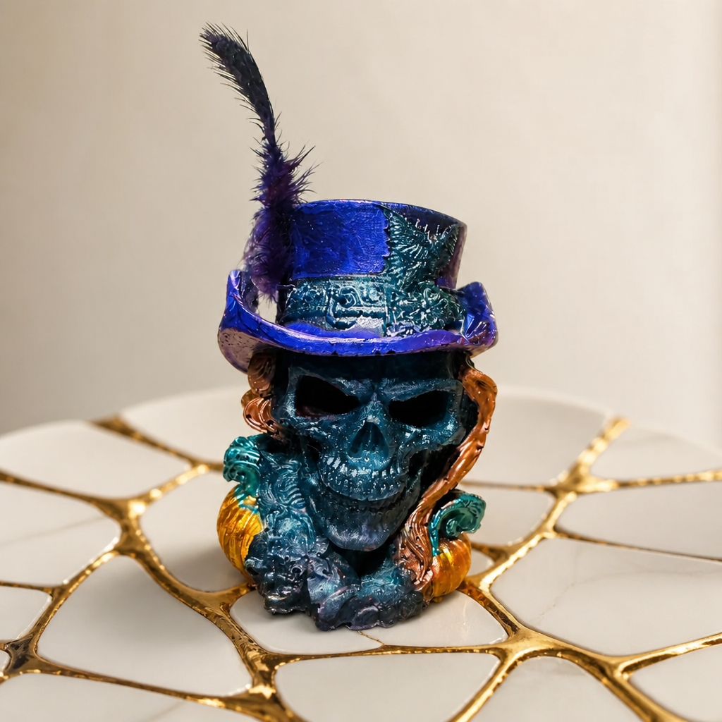 Big Pimpin Skulls ~           3 1/4”H x 2 1/2”W ~ $27.00