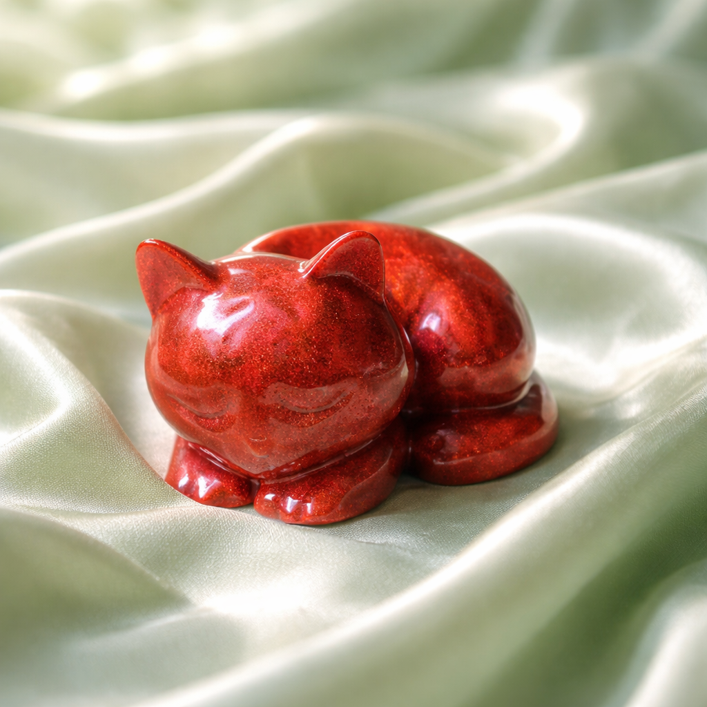 Lying Cat With Open Back