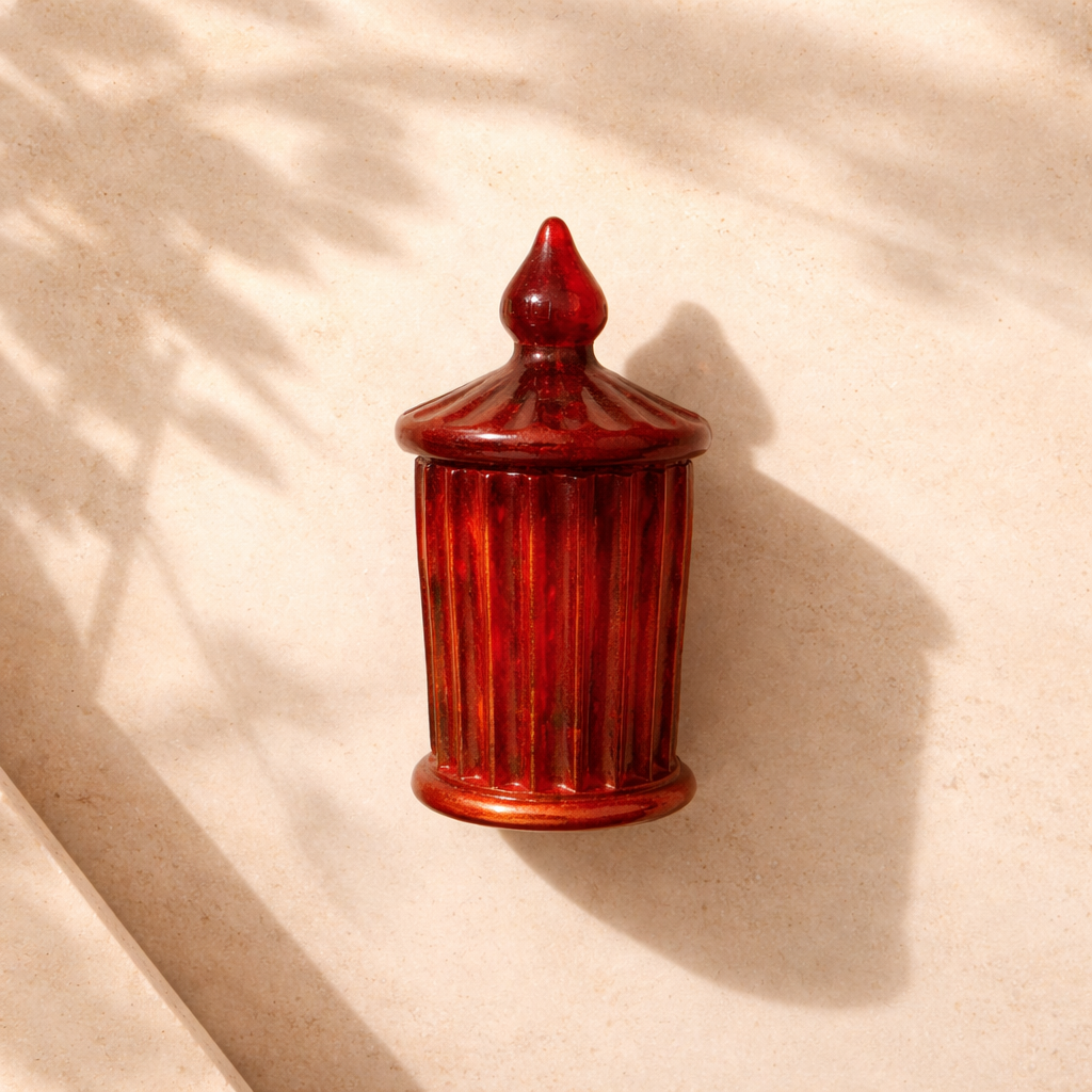 Bud Vase With Lid ~ $15 Each                                        6”H x 2 3/4”W ~ 7.7 oz.