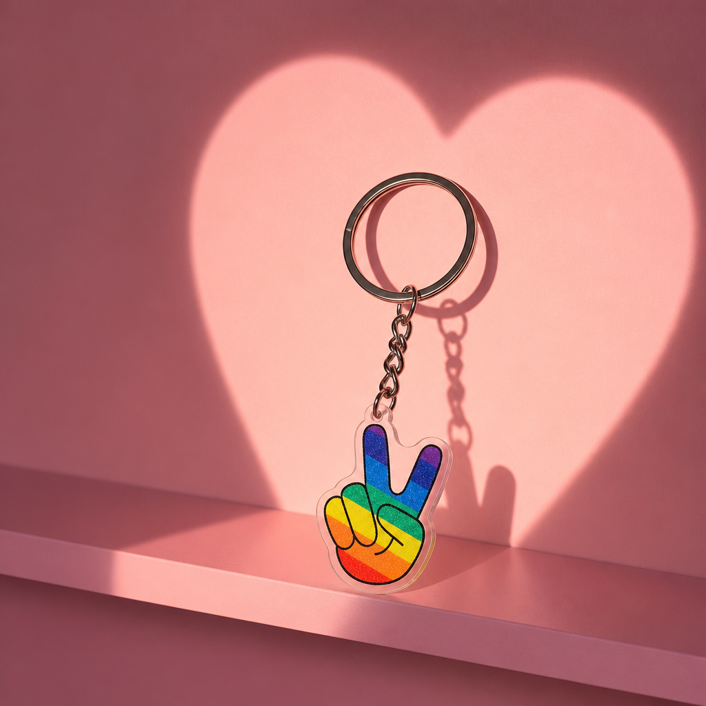 Free Pride key ring with any purchase from the Pride Collections