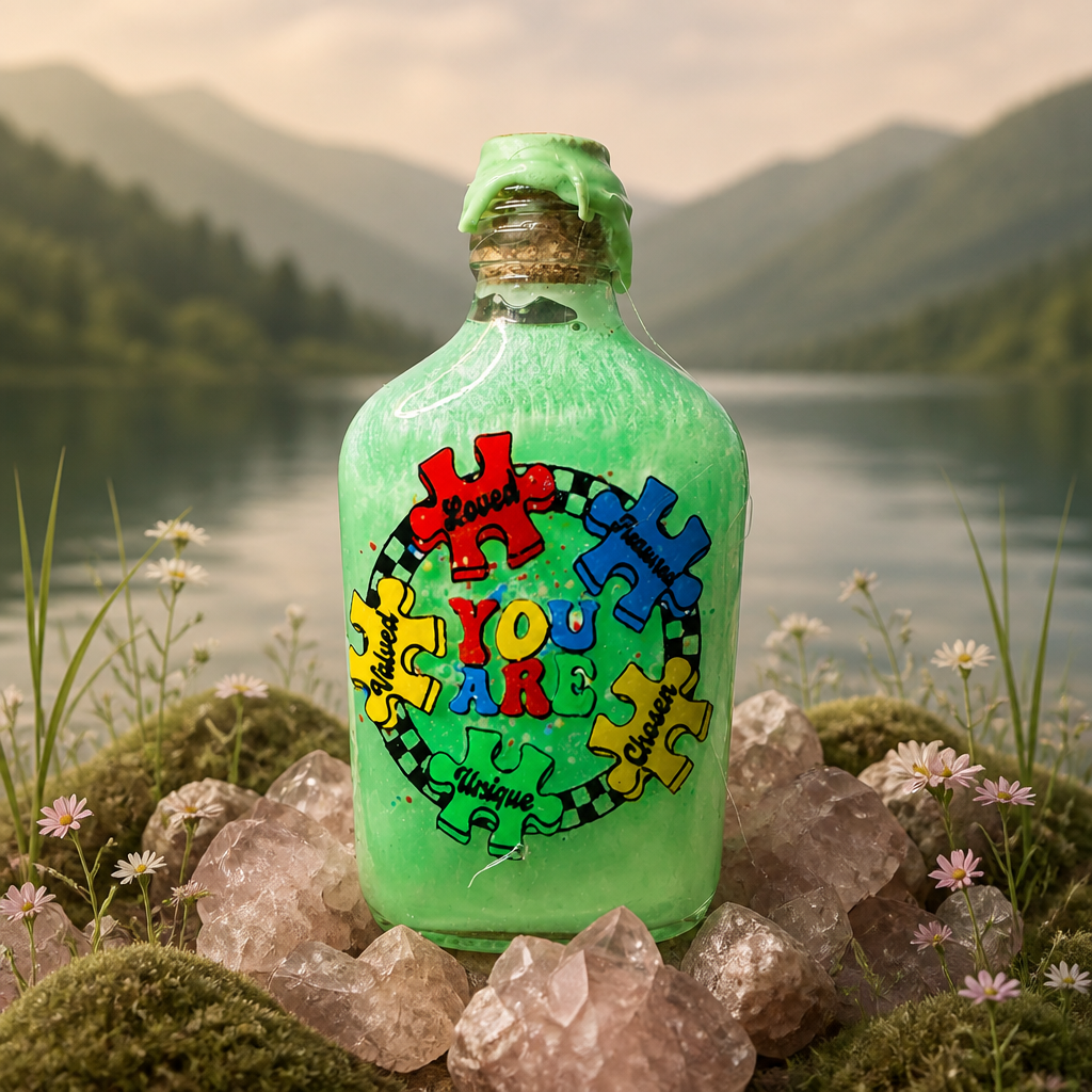 Autism Awareness ~ 6”H x 3”W ~ 15oz