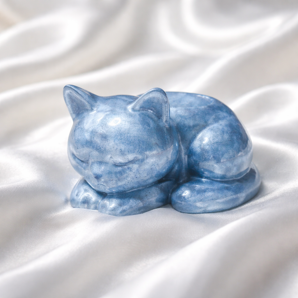 Lying Cat With Open Back