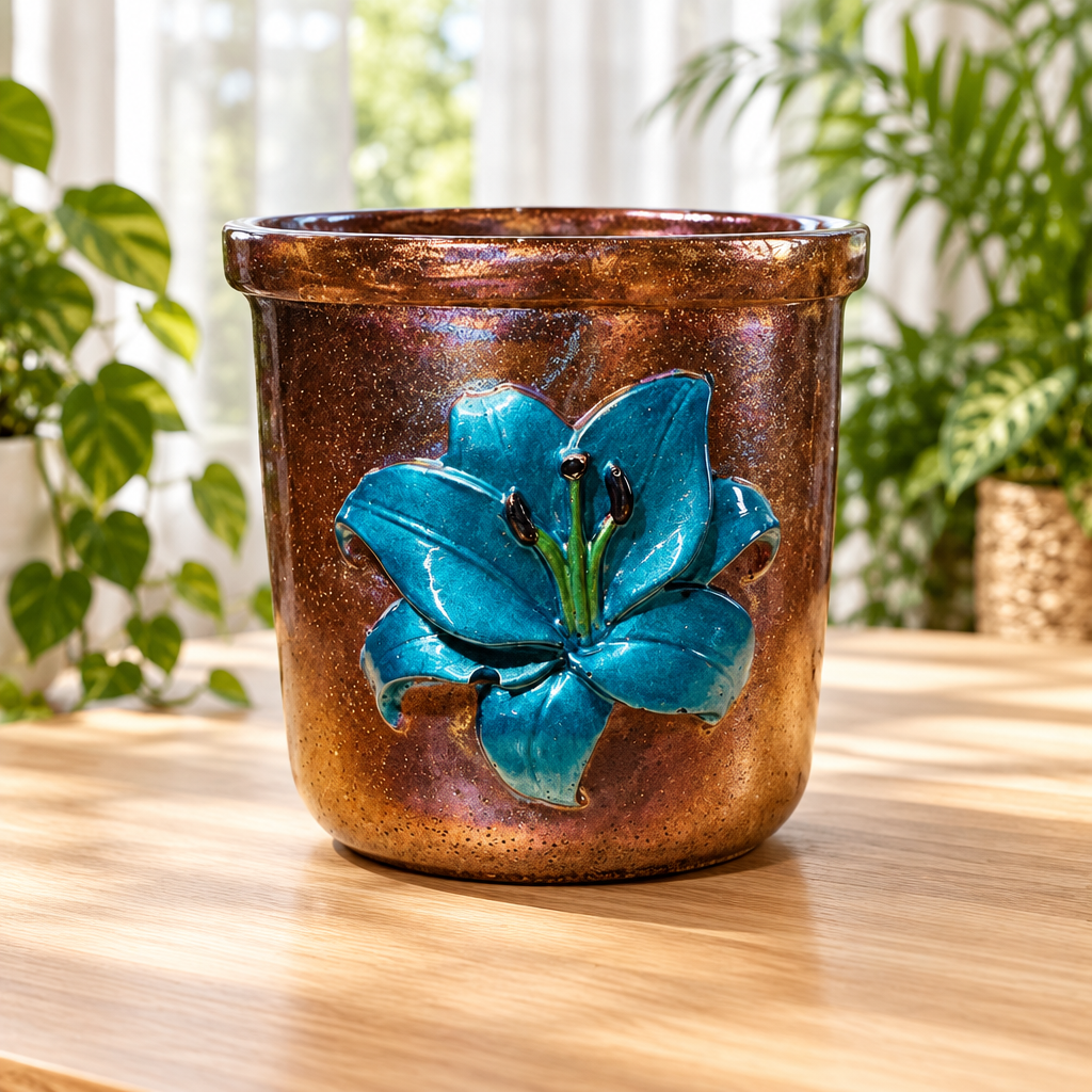 Lily Jar With Lid ~             3 1/4”H x 3”W ~ $22.00 Each