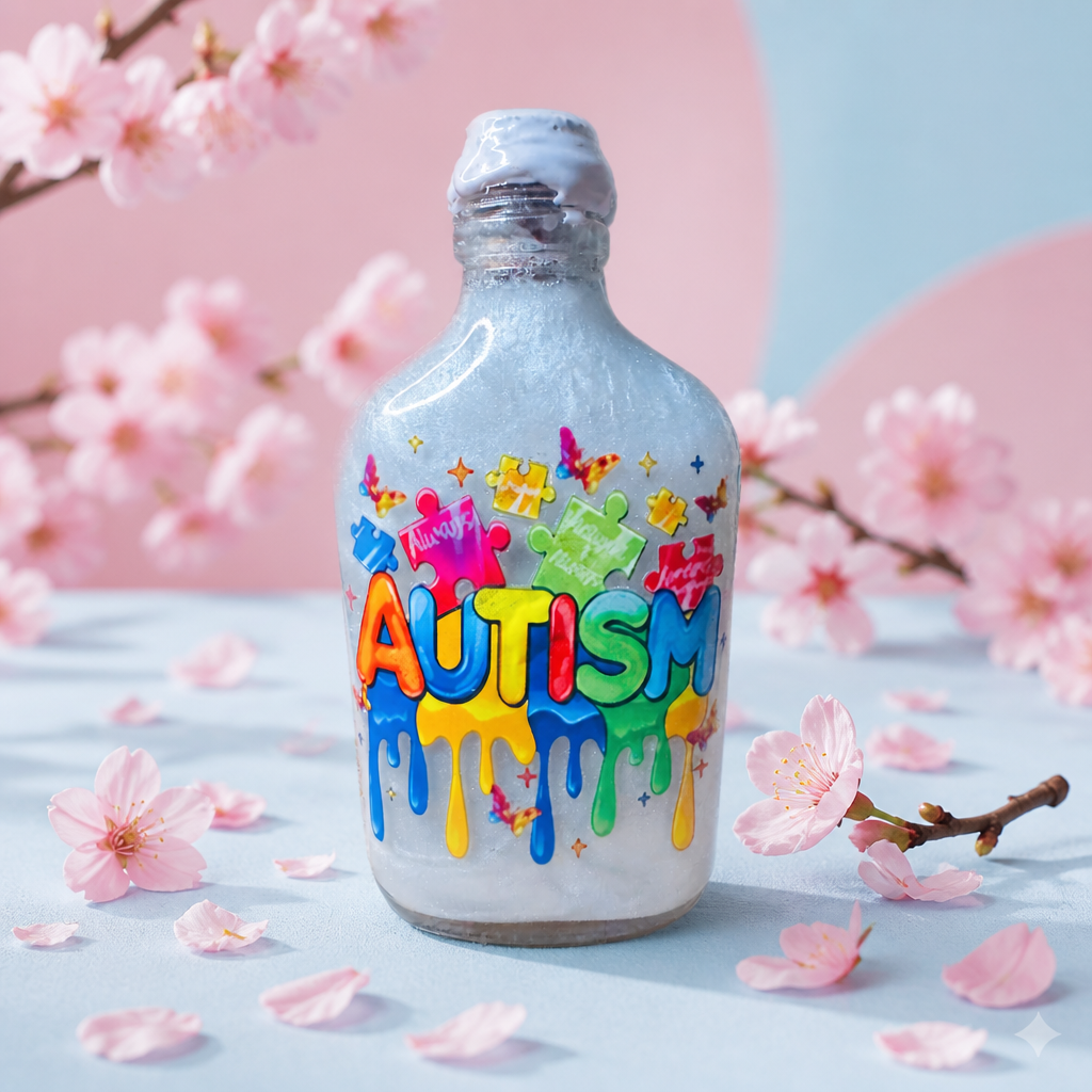 Autism Awareness ~ 6”H x 3”W ~ 15oz