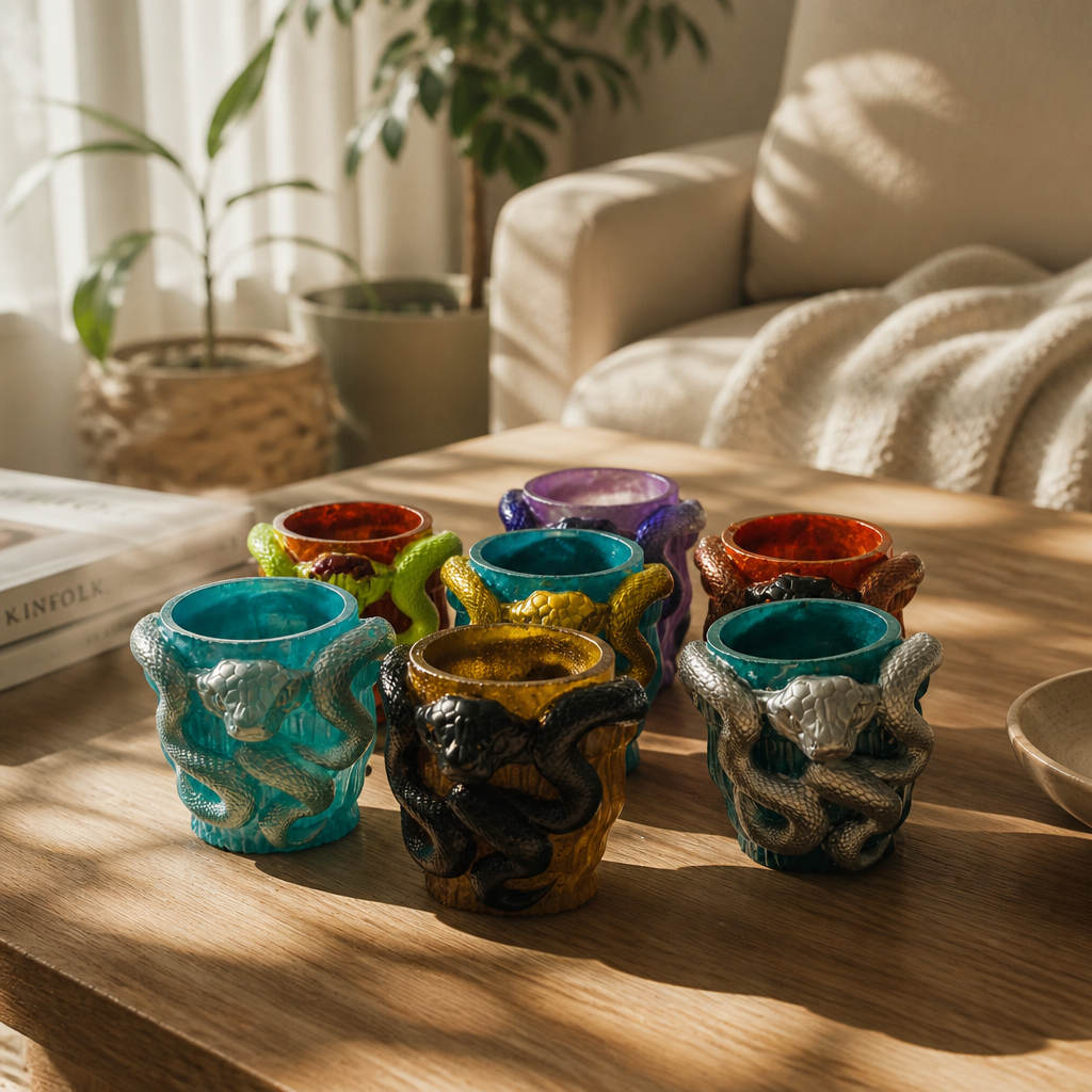 Viper Vase ~ 4”H x 4”W 12oz
