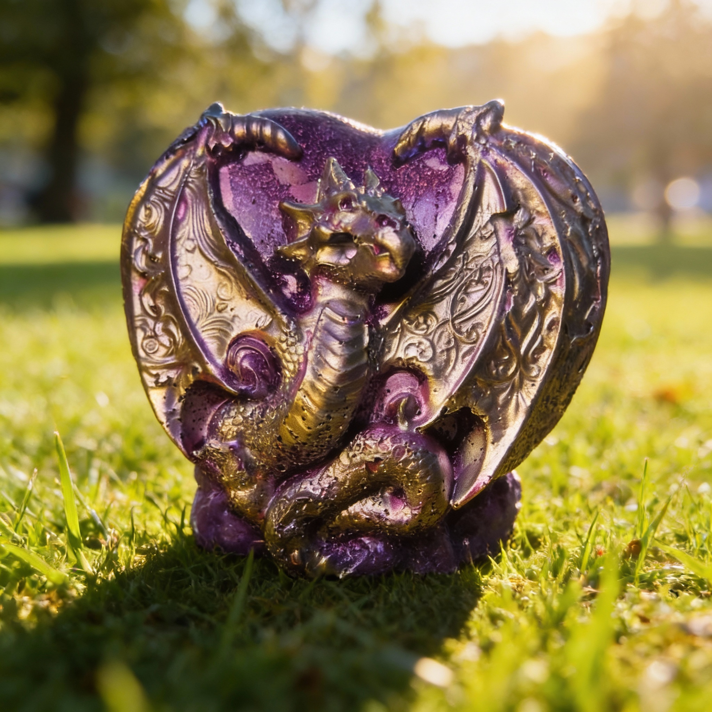 Heart Of A Dragon 3 1/4”H x 3”H ~ 10.2oz