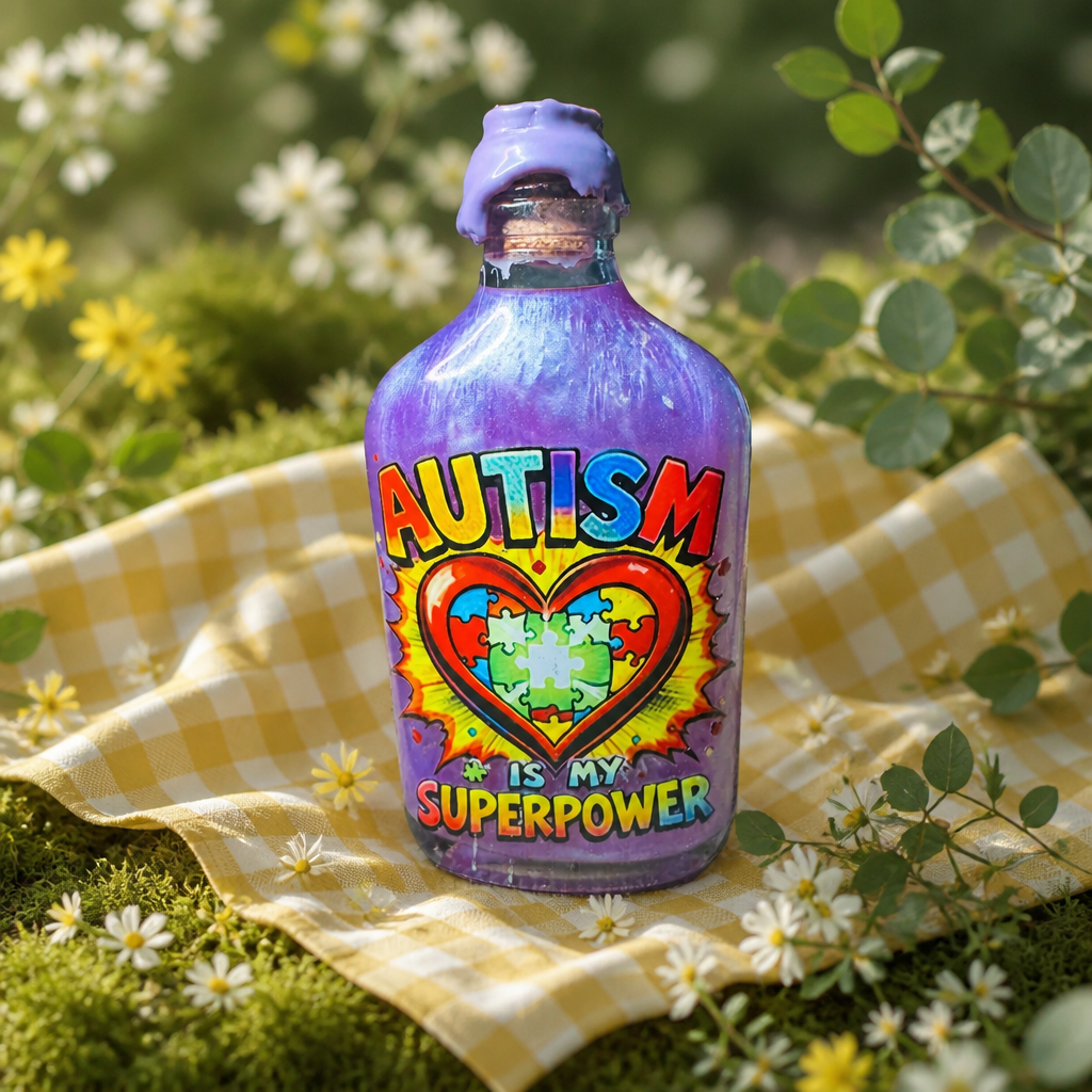 Autism Awareness ~ 6”H x 3”W ~ 15oz