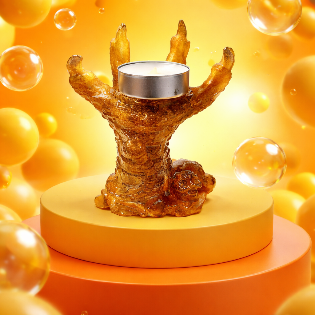 Claw Votive ~ 5”H x 3 3/4”W ~ 6.5 oz