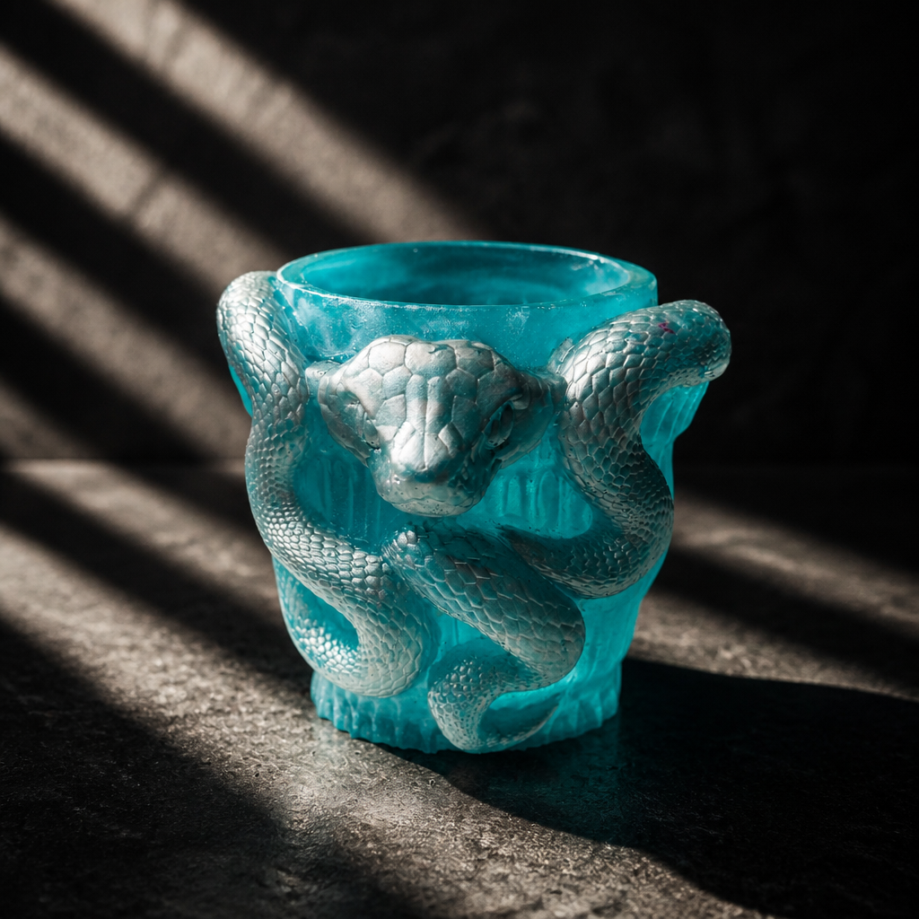 Viper Vase ~ 4”H x 4”W 12oz