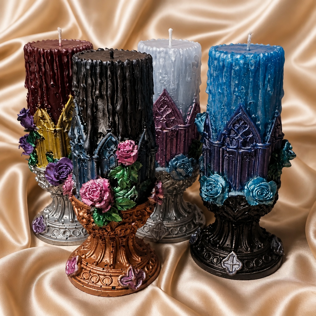 Gothic Candle ~ it is not a real candle   ~ 4 1/4”H x 2”W ~        $20.00 Each