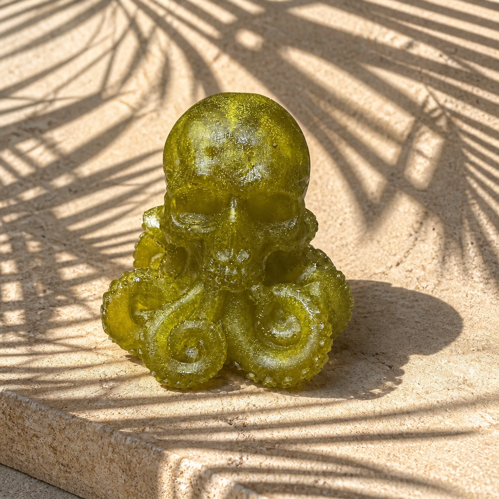 Skull Octopus ~                   3” x 2 1/2”W  ~ $22.00