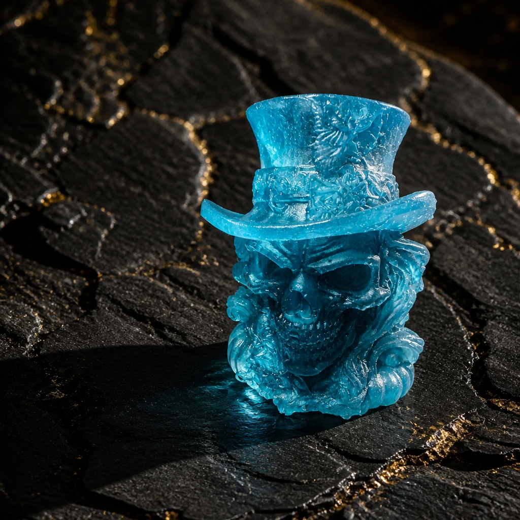 Skulls With Top Hats ~ 3”H x 2 1/2”W   ~ $25.00