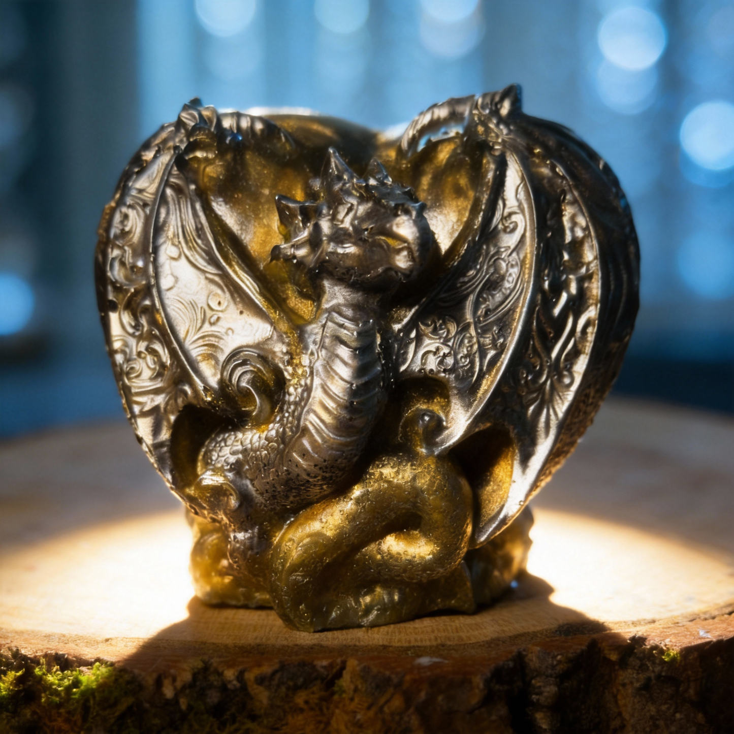Heart Of A Dragon 3 1/4”H x 3”H ~ 10.2oz