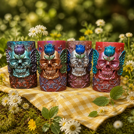 Skulls With Wings             3 1/2”H x 2 1/4”W ~ $30.00 Each