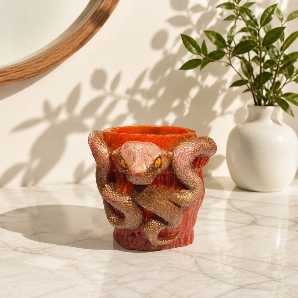 Viper Vase ~ 4”H x 4”W 12oz