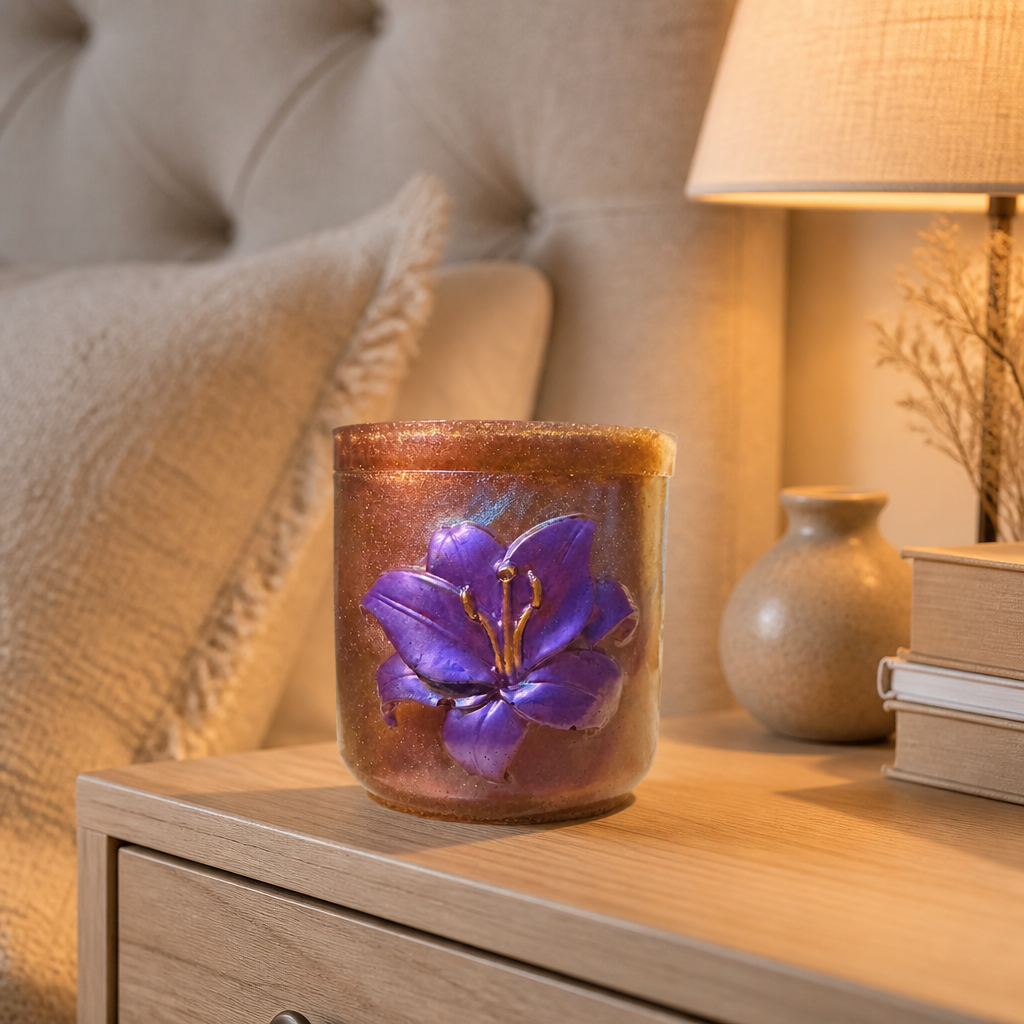 Lily Jar With Lid ~ 3”H x 3”W ~ $28.00 Each