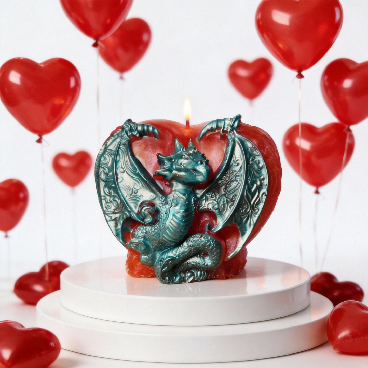 Heart Of A Dragon 3 1/4”H x 3”H ~ 10.2oz