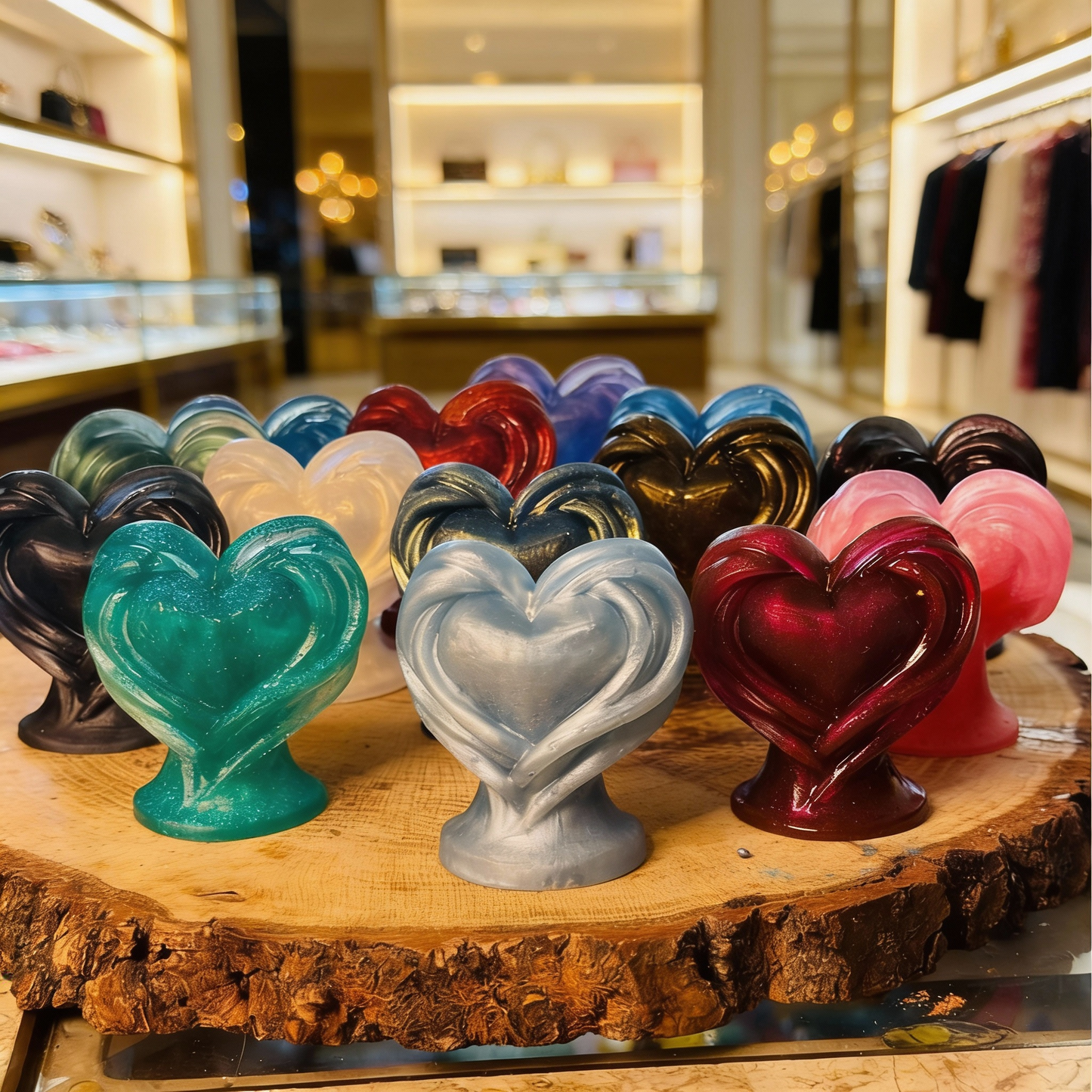 Shape Of My Heart ~ $15 Each                                       3”H x 2 1/2”W ~ 3.2 oz.